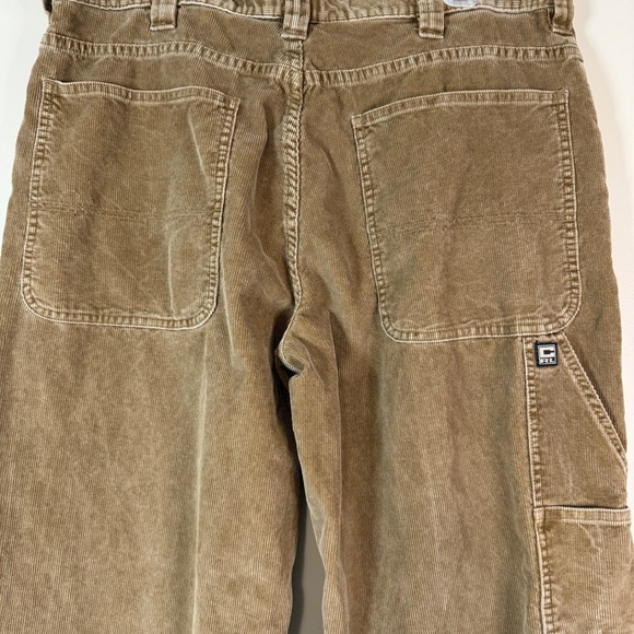 Vintage Y2K Chaps Ralph Lauren Mens 36x30 Tan Corduroy Baggy Carpenter Pants - Picture 4 of 9
